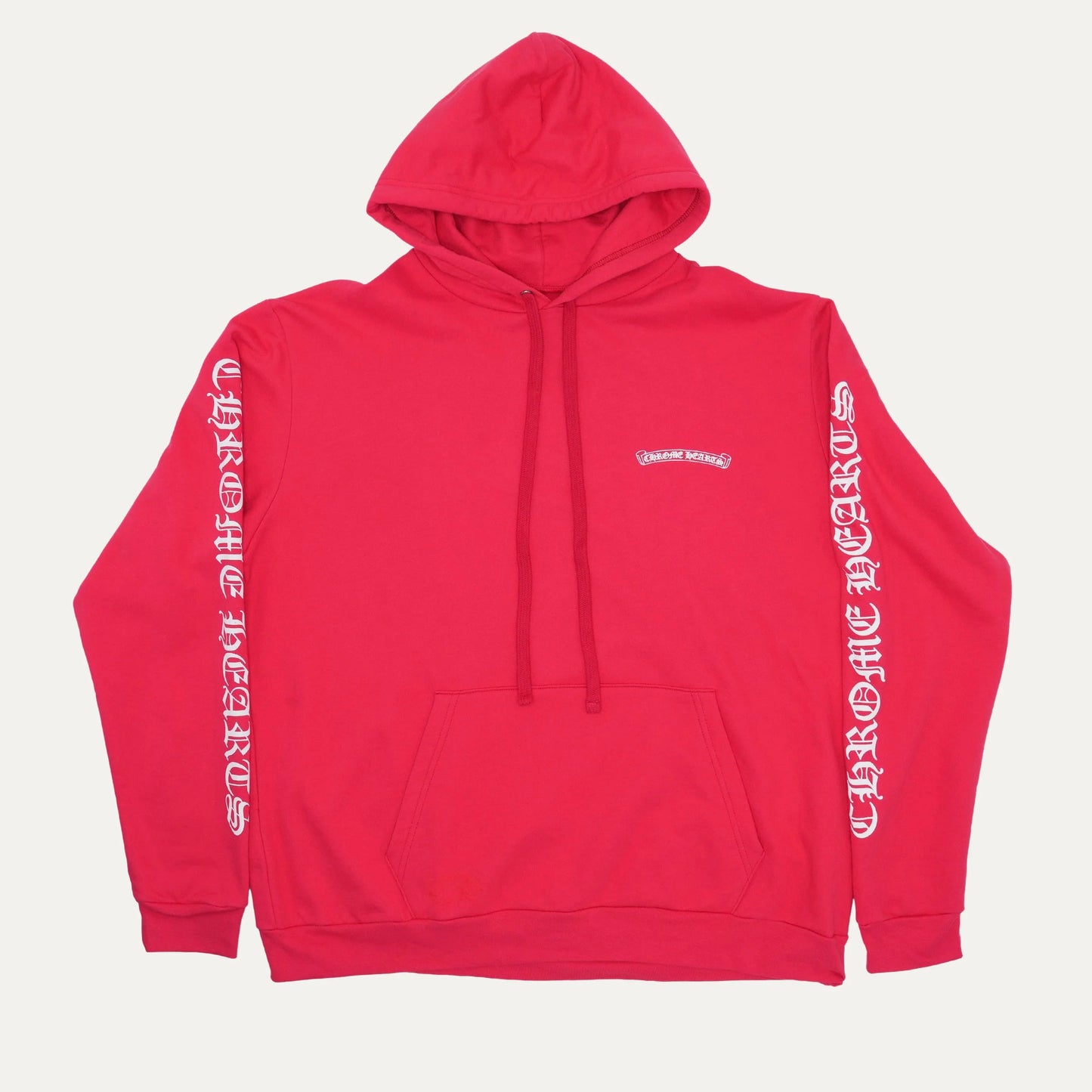Chrome Hearts Red Online Scroll Logo Hoodie 帽T