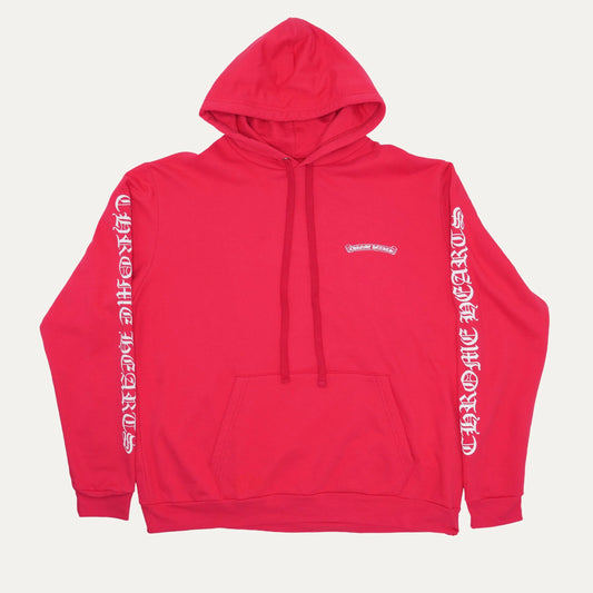Chrome Hearts Red Online Scroll Logo Hoodie 帽T