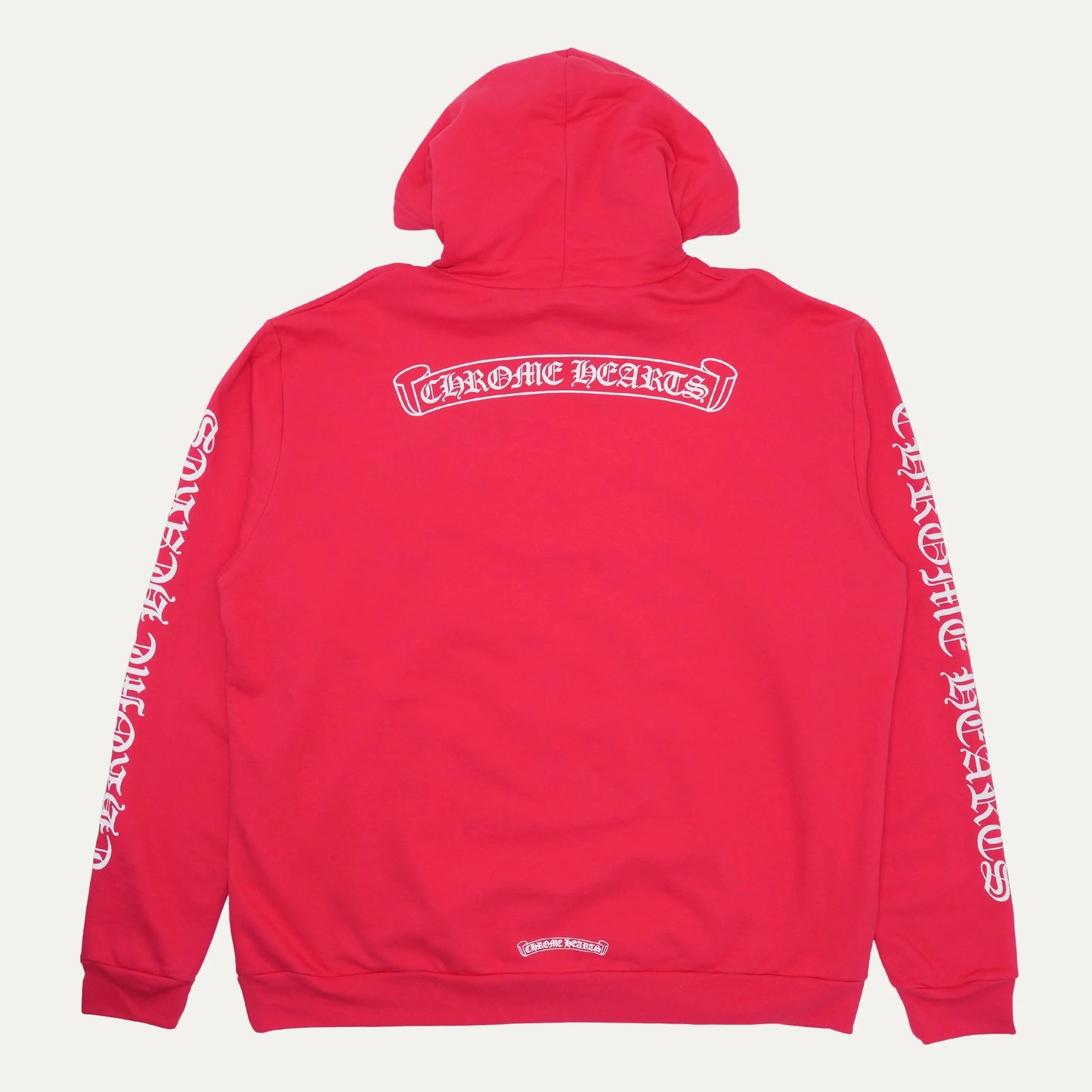Chrome Hearts Red Online Scroll Logo Hoodie 帽T