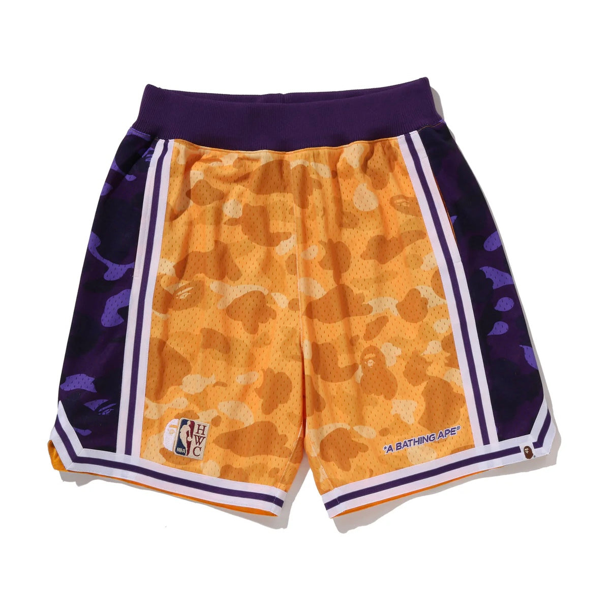 BAPE M&N NBA LA Lakers Swingman Shorts 湖人 短褲