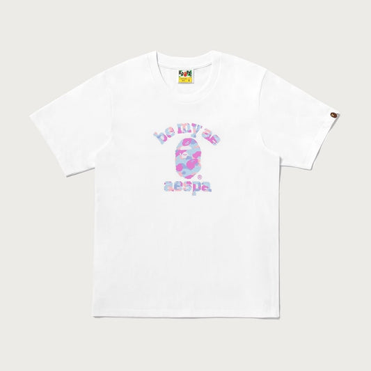 BAPE Aespa College Relaxed Tee 寬版 短T