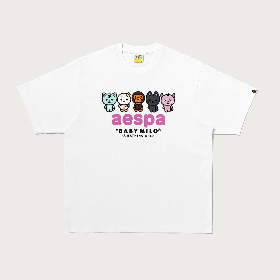 BAPE Aespa Milo Tee 寬版 短T