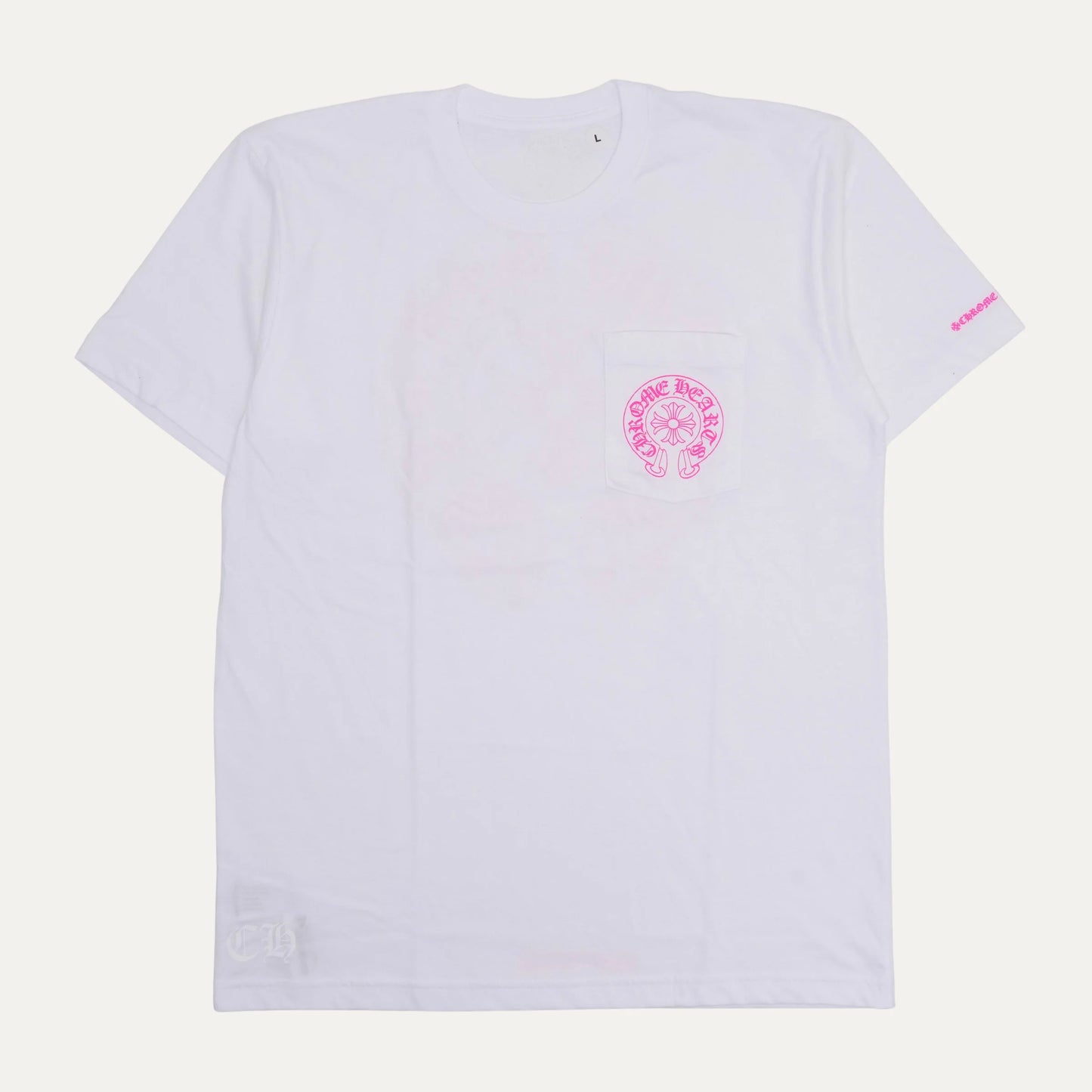Chrome Hearts Pink Horseshoe Pocket Tee 短T