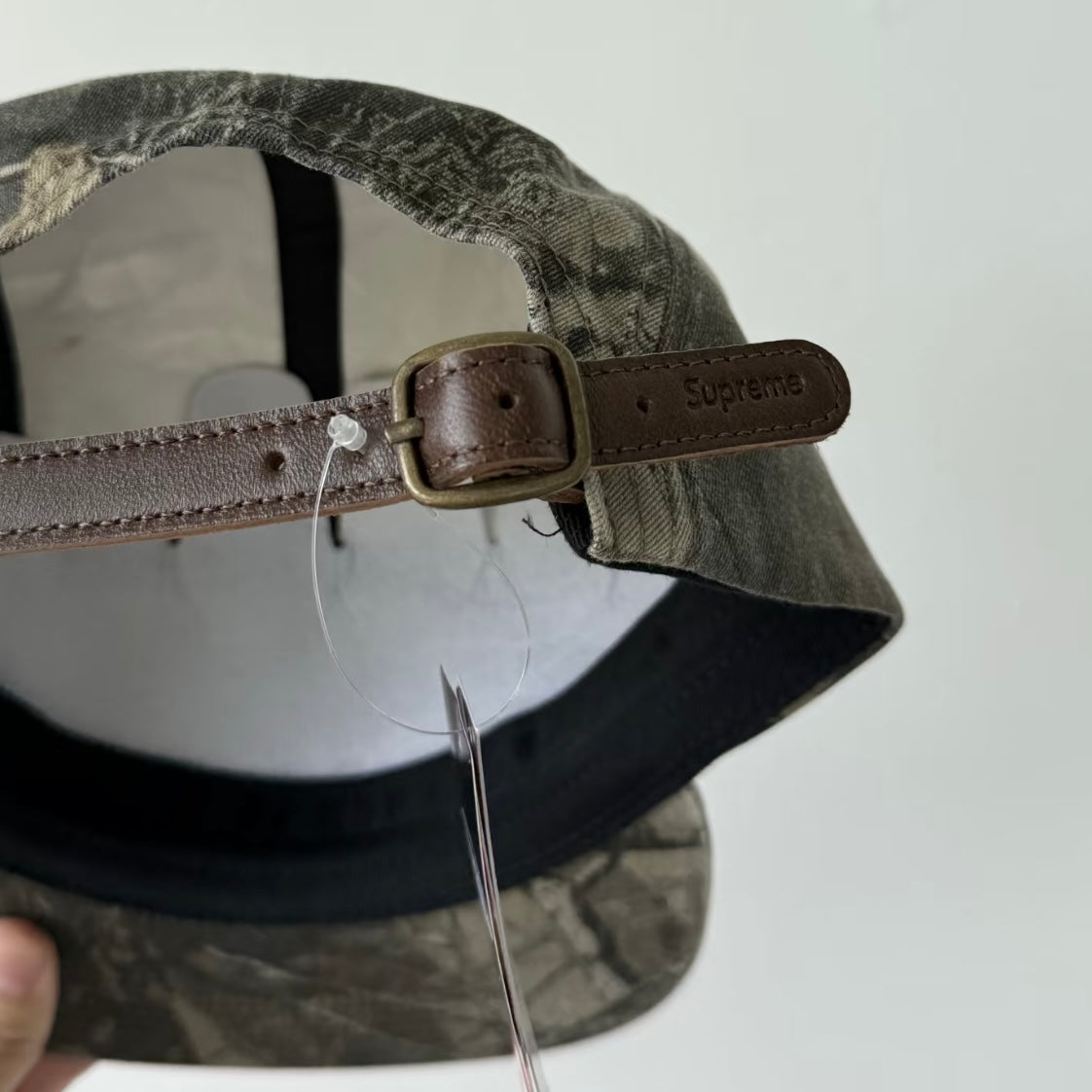 Supreme 25SS Washed Twill Camp Cap 皮扣 五分割帽