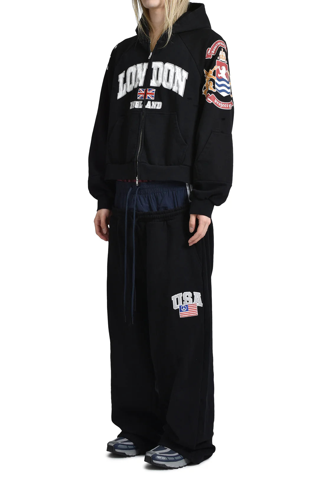 Project G/R Reconstructed Folded Zip Hoodie 帽T