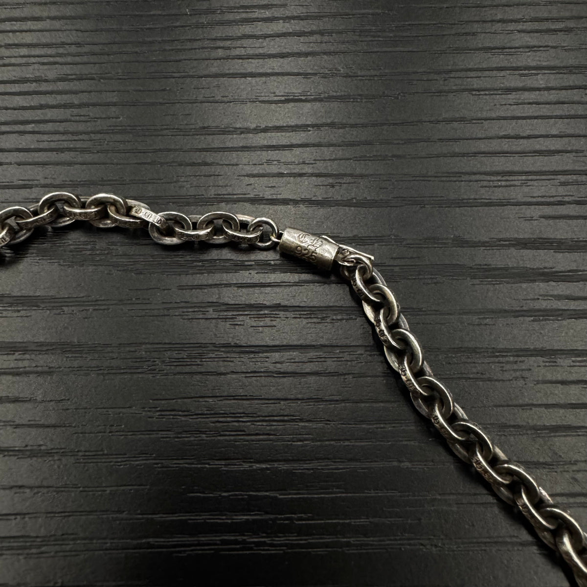 Chrome Hearts Paper Chain Small Cross With Diamonds 一體鏈