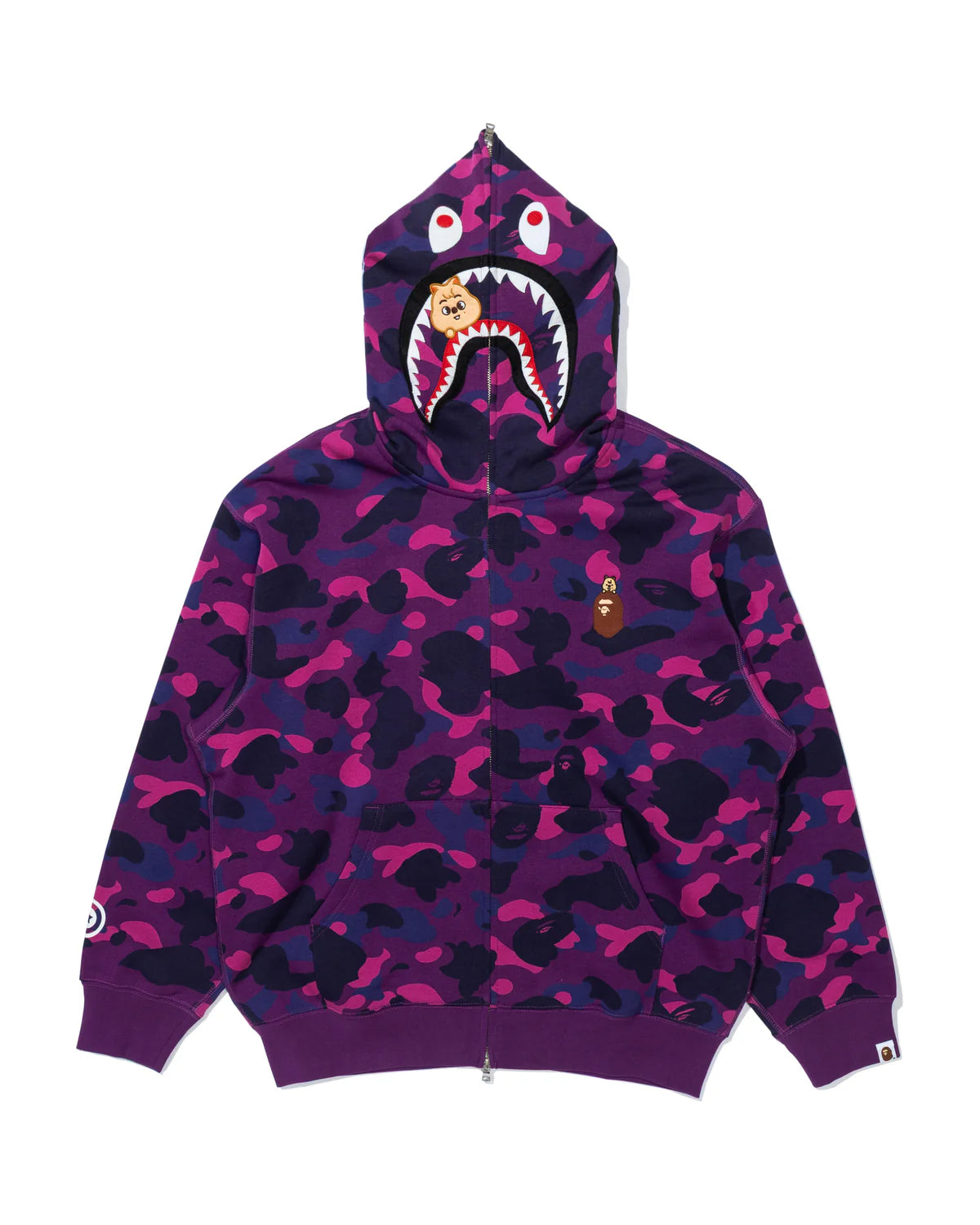 BAPE Straykids Han Quokka Shark Full Zip Hoodie 寬版 鯊魚外套