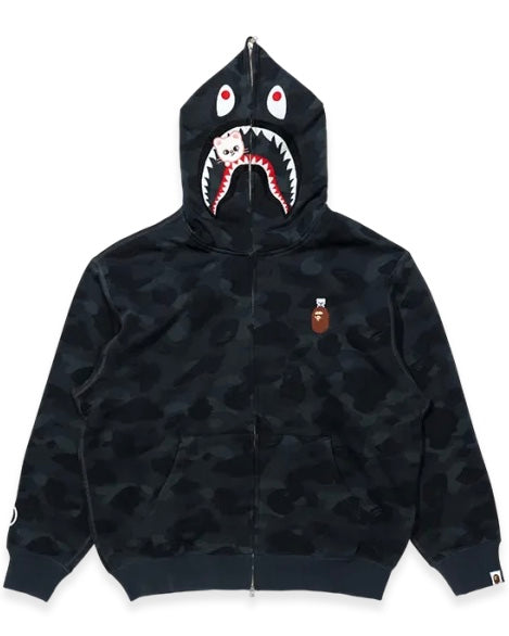 BAPE Straykids Hyunjin Shark Full Zip Hoodie 寬版 鯊魚外套