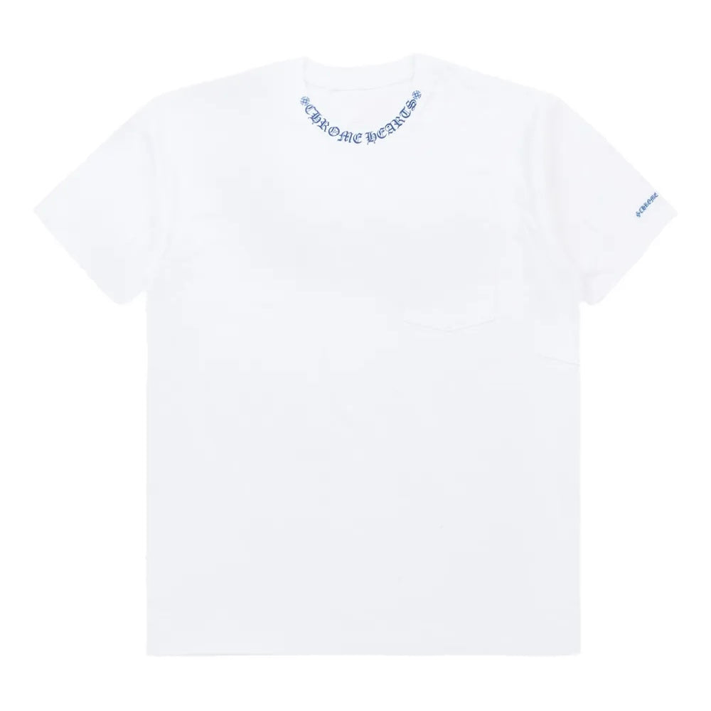 Chrome Hearts Blue Neck Logo Pocket Tee 短T