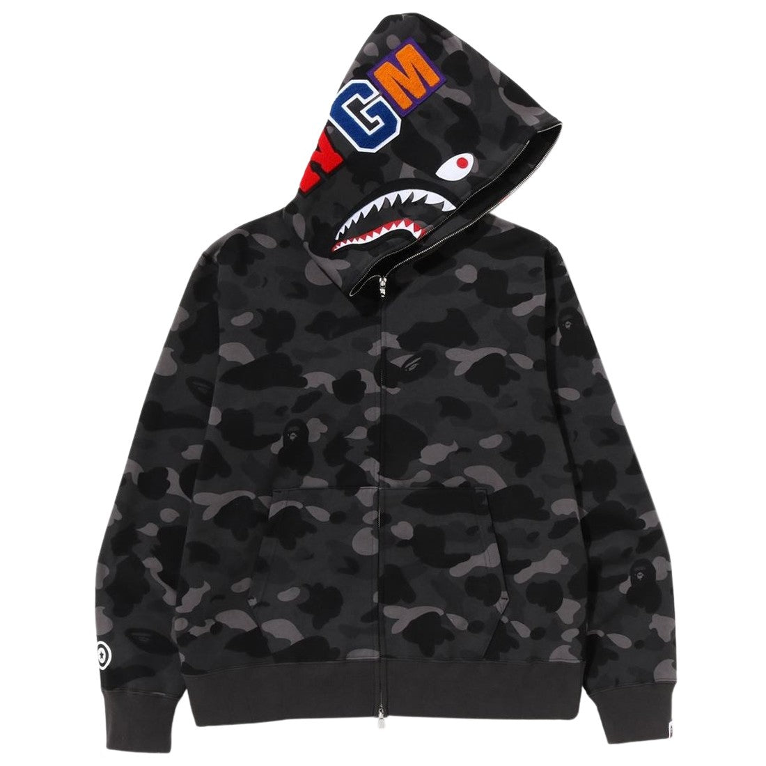 BAPE Color Camo Shark Full Zip Hoodie 鯊魚外套