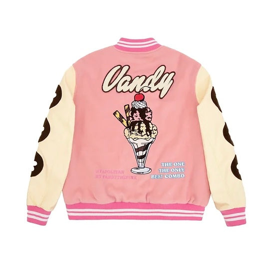 VANDYTHEPINK Sundae Varsity Jacket 棒球外套