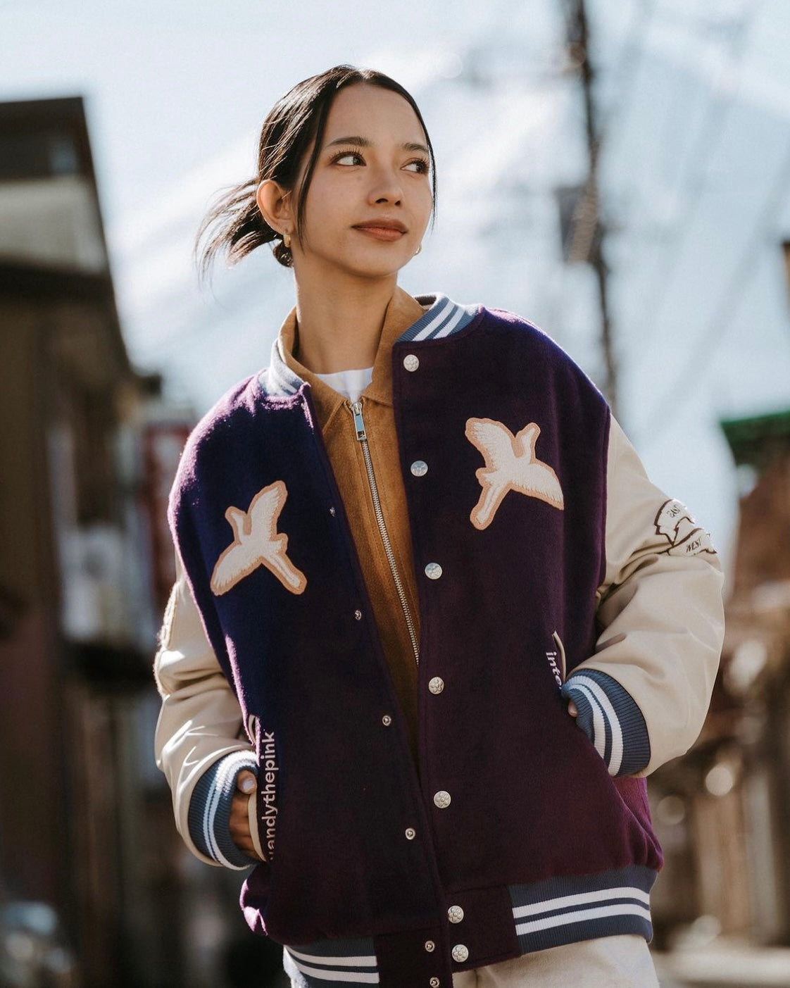 VANDYTHEPINK Crane Varsity Jacket 棒球外套
