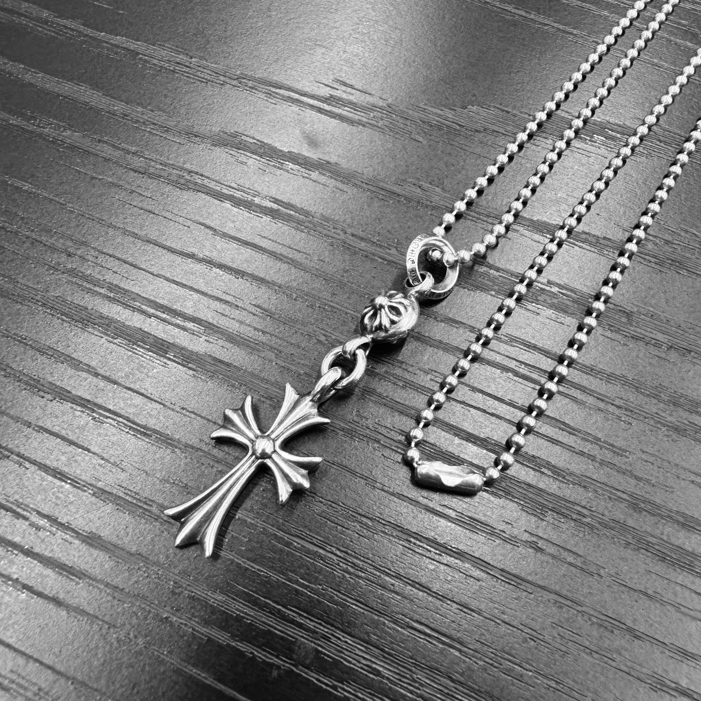 Chrome Hearts 1 Ball Tiny Cross With Ball Chain 項鏈