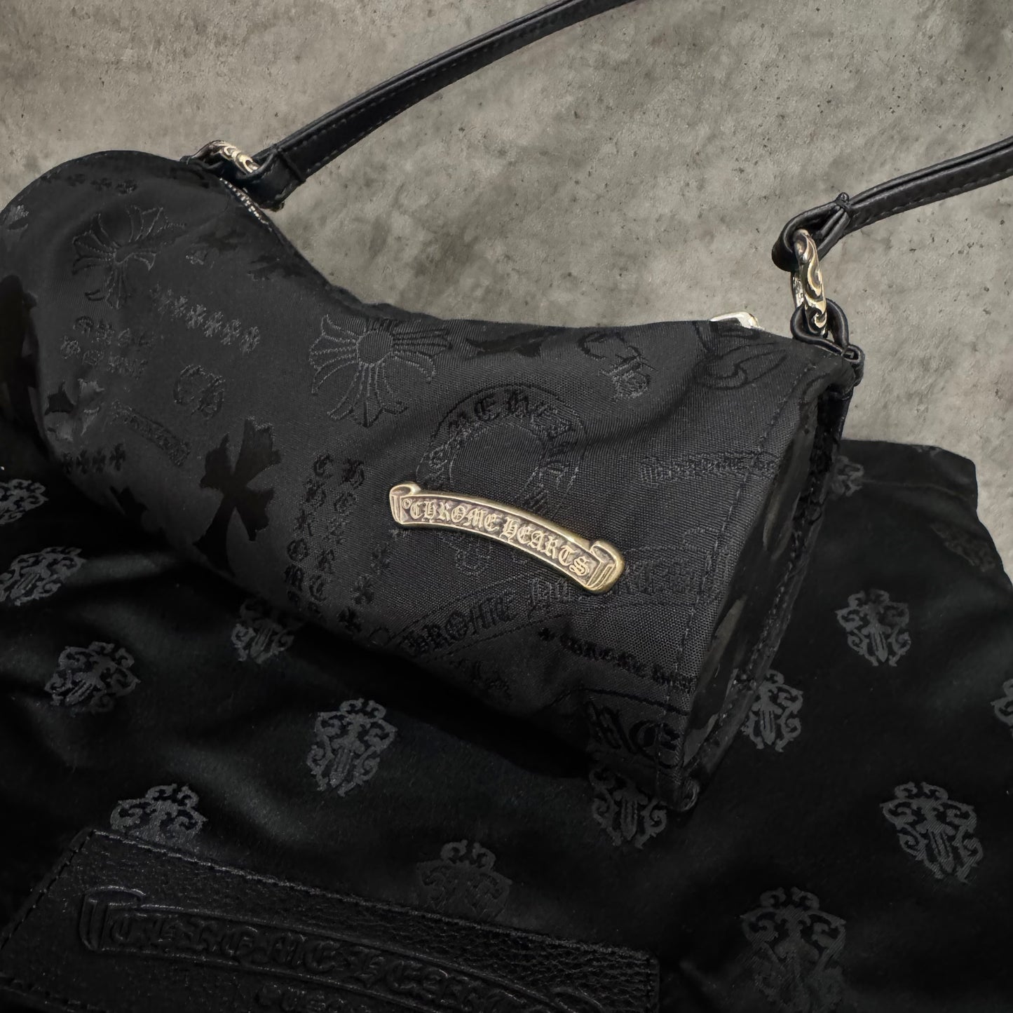Chrome Hearts Nylon Tonal Monogram Shoulder Bag 肩背包