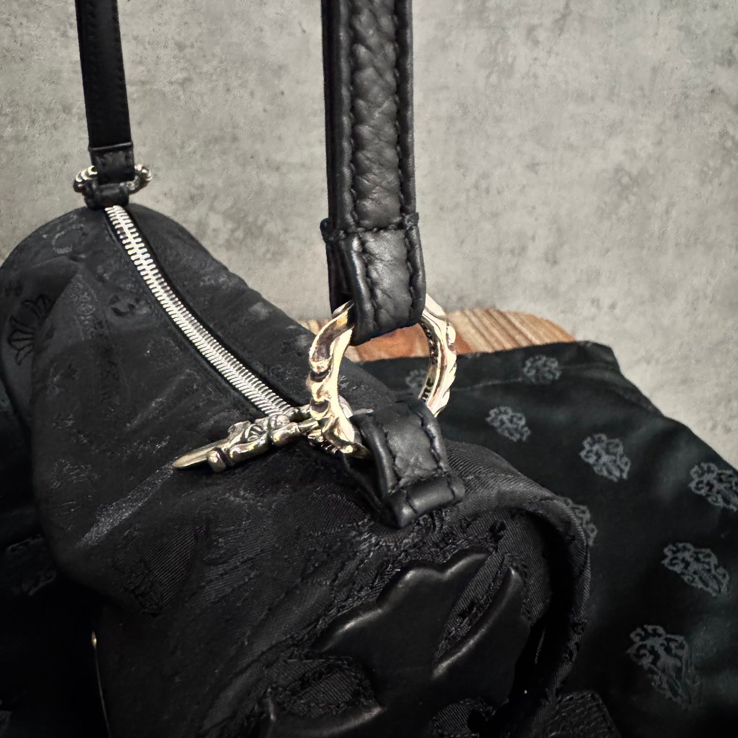 Chrome Hearts Nylon Tonal Monogram Shoulder Bag 肩背包