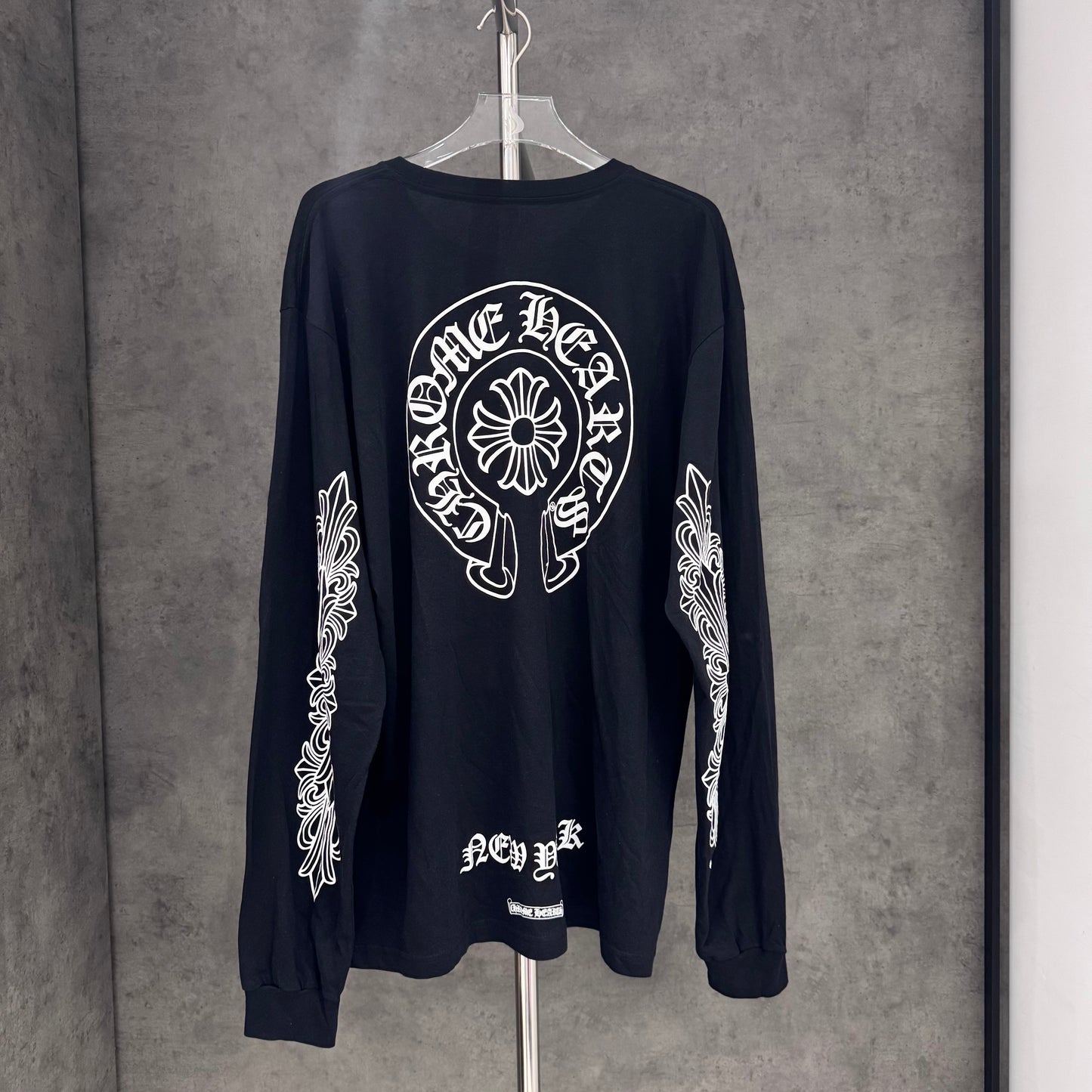 Chrome Hearts New York Horseshoe Floral Long Sleeve 長T