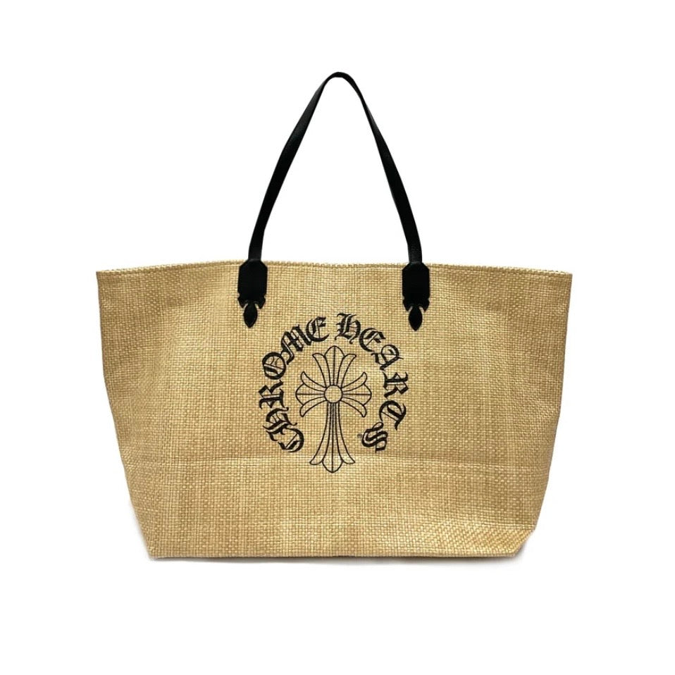 Chrome Hearts Cross Straw Beaches Bag 海灘包