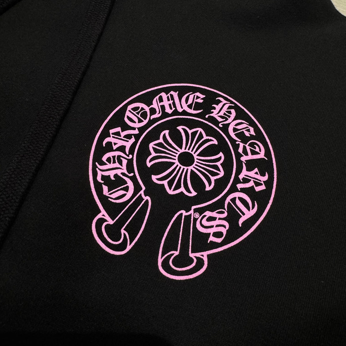 Chrome Hearts Online Pink Horseshoe Hoodie 帽T