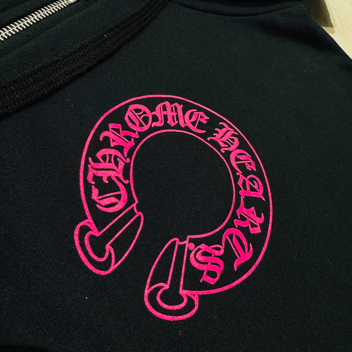 Chrome Hearts Pink Horseshoe Floral Zip Hoodie 拉鍊外套