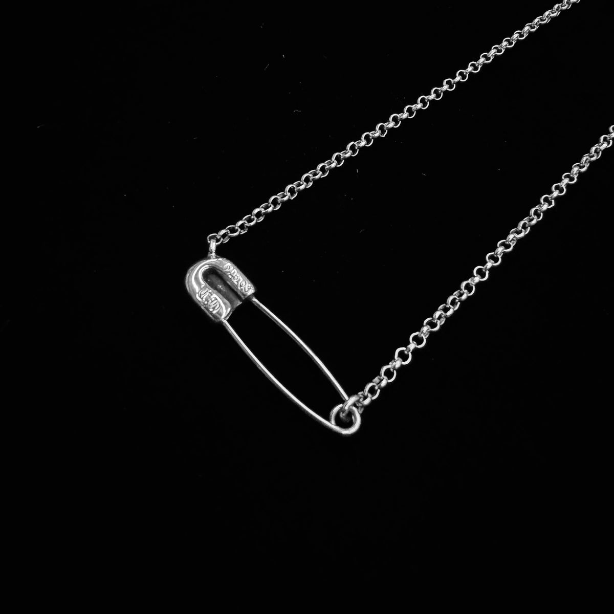 Chrome Hearts Safety Pin Roll Chain Necklace 50cm 別針鏈
