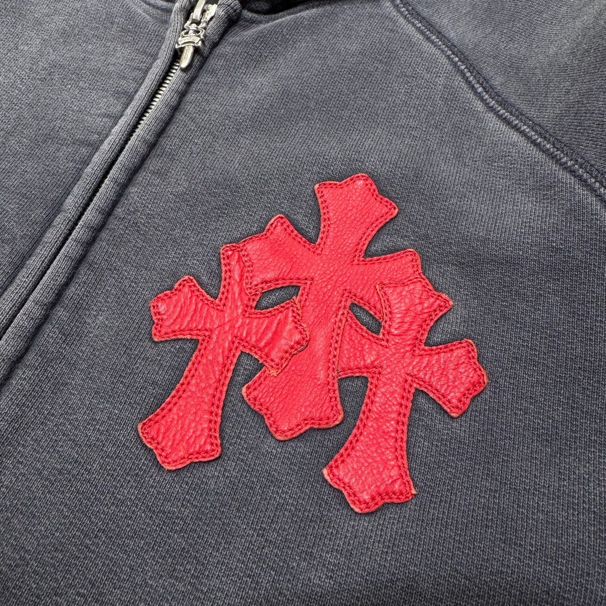 Chrome Hearts Vintage Paper Jam Patch Zip Hoodie 拉鍊外套