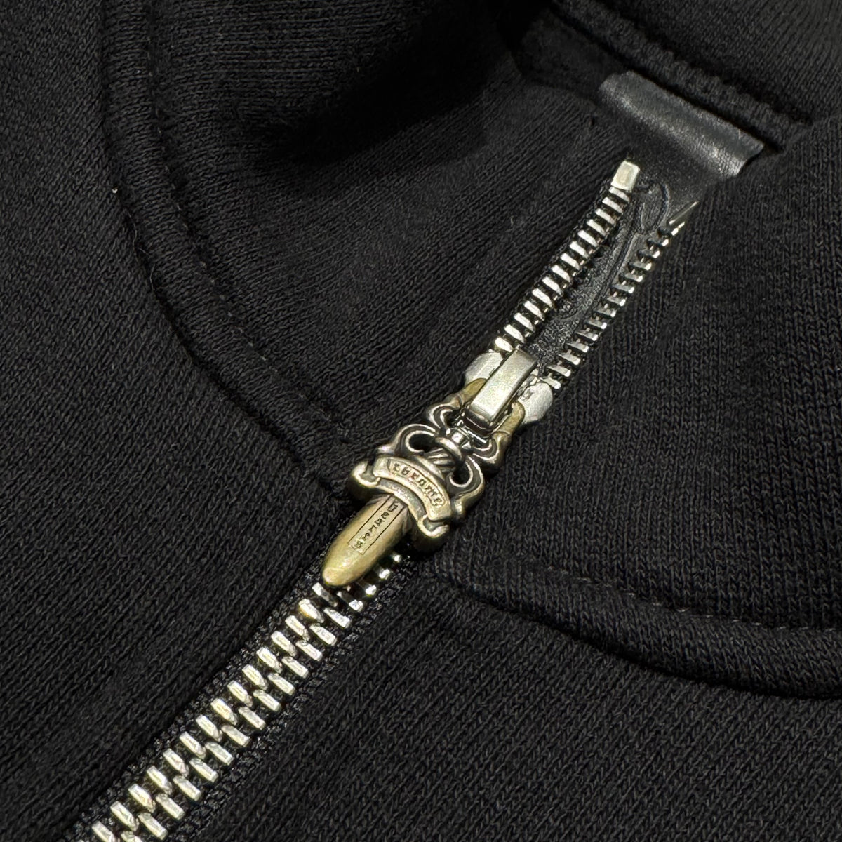 Chrome Hearts Black Triple Cross Patch Paper Jam Quarter Zip Sweater 半拉鍊衛衣