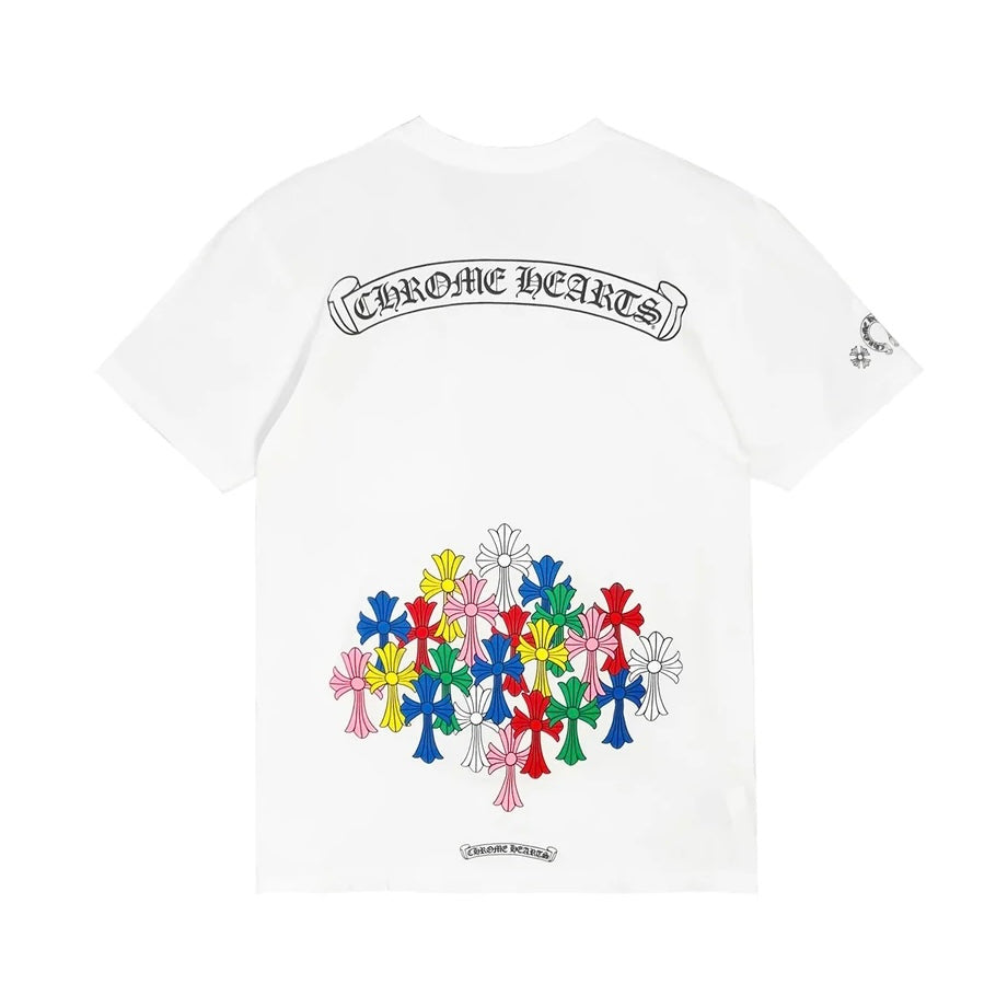 Chrome Hearts Multicolor Cemetery Cross Tee 短T