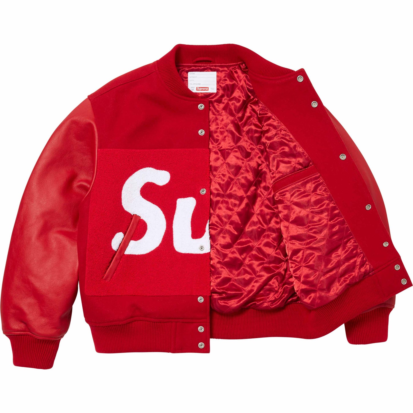 Supreme 24SS Big Logo Chenille Jacket 棒球外套