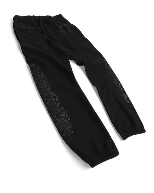 Chrome Hearts Black Floral Sweatpants 棉長褲