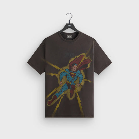 KITH Superman Lightning Bolt Vintage Tee 水洗 短T