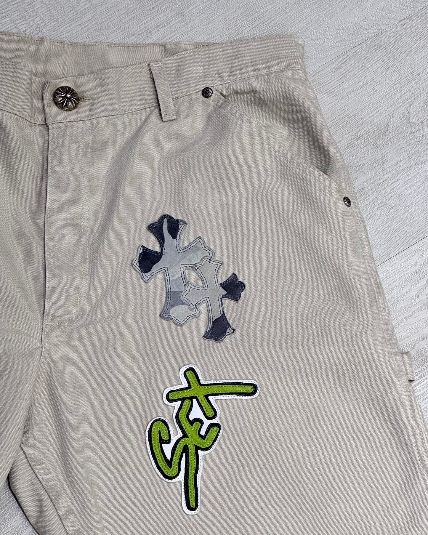 Chrome Hearts Matty Boy Sex Records Patch Carpenter Pants 工作褲