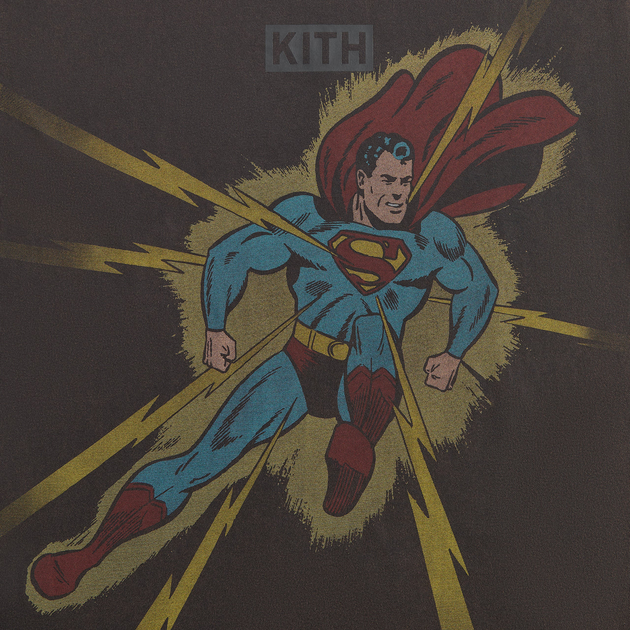KITH Superman Lightning Bolt Vintage Tee 水洗 短T
