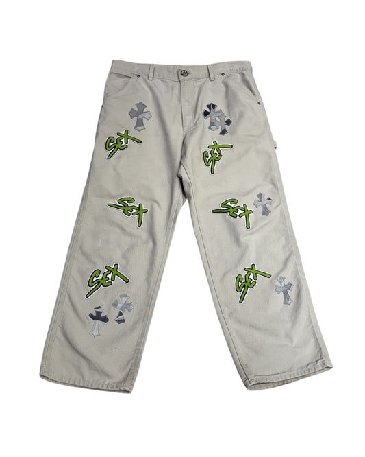 Chrome Hearts Matty Boy Sex Records Patch Carpenter Pants 工作褲