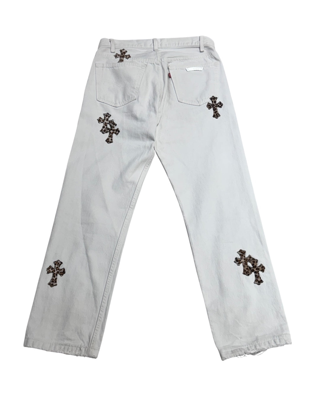 Chrome Hearts Levi’s 501 Leopard Cross Patch Jeans 牛仔褲