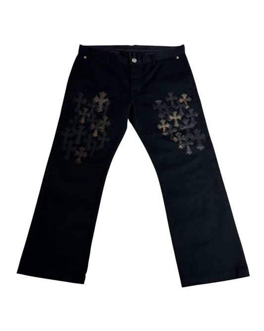 Chrome Hearts Flood Camo & Black Cross Patch Chino Pants 工作褲