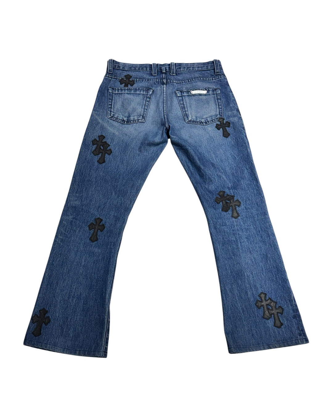 Chrome Hearts Black Cross Patch Flare Denim Jeans 牛仔褲