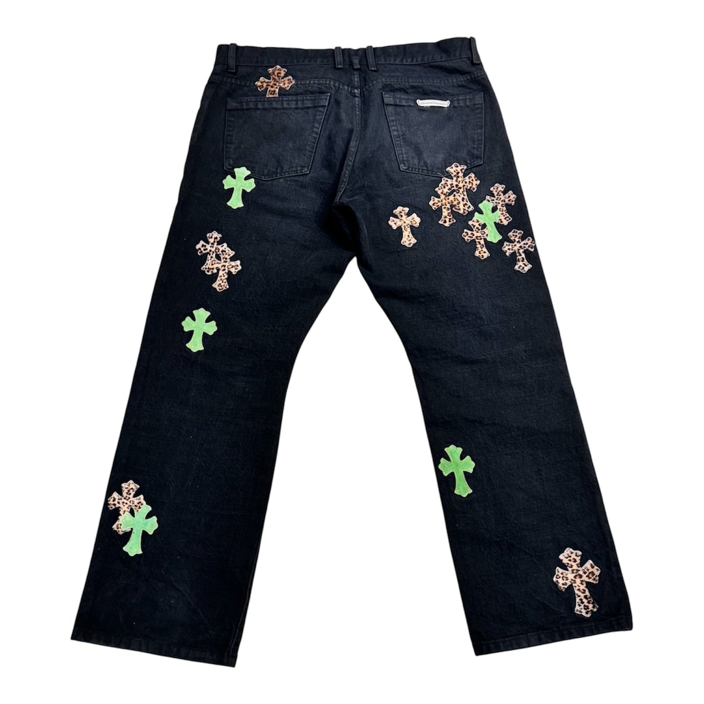 Chrome Hearts Leopard Cross Patch Jeans 牛仔褲