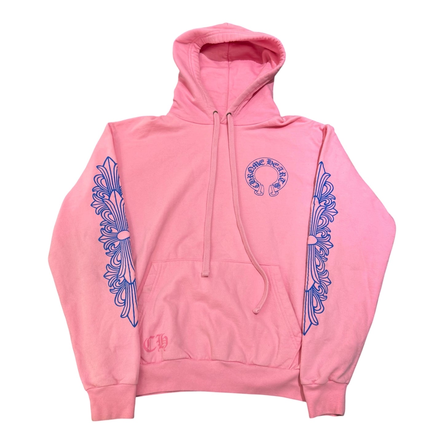 Chrome Hearts Blue floral Horseshoe Hoodie 帽T