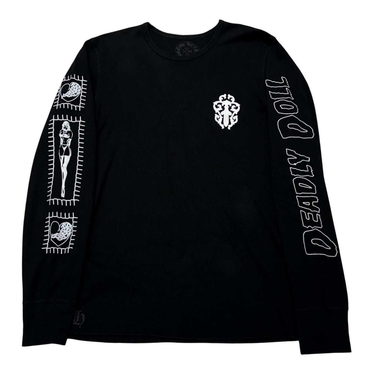 Chrome Hearts Deadly Doll Long Sleeve Thermal 華夫格 長T