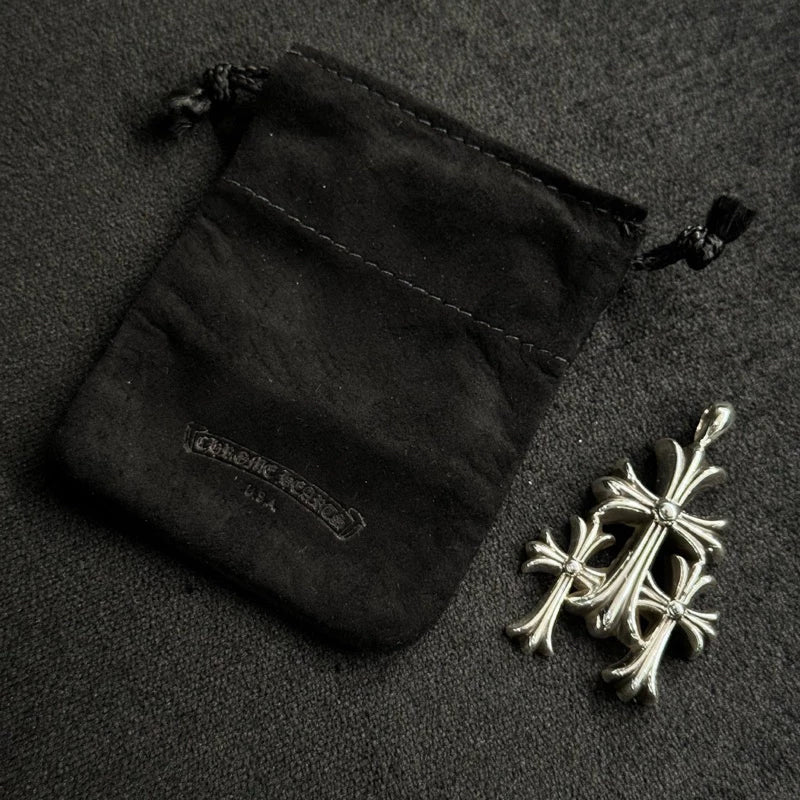 Chrome Hearts 3 CH CROSS PENDANT 925銀飾 三十字吊墜