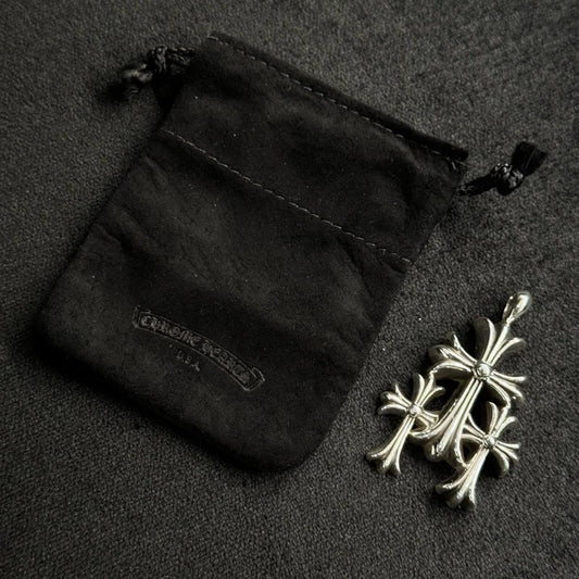 Chrome Hearts 3 CH CROSS PENDANT 925銀飾 三十字吊墜