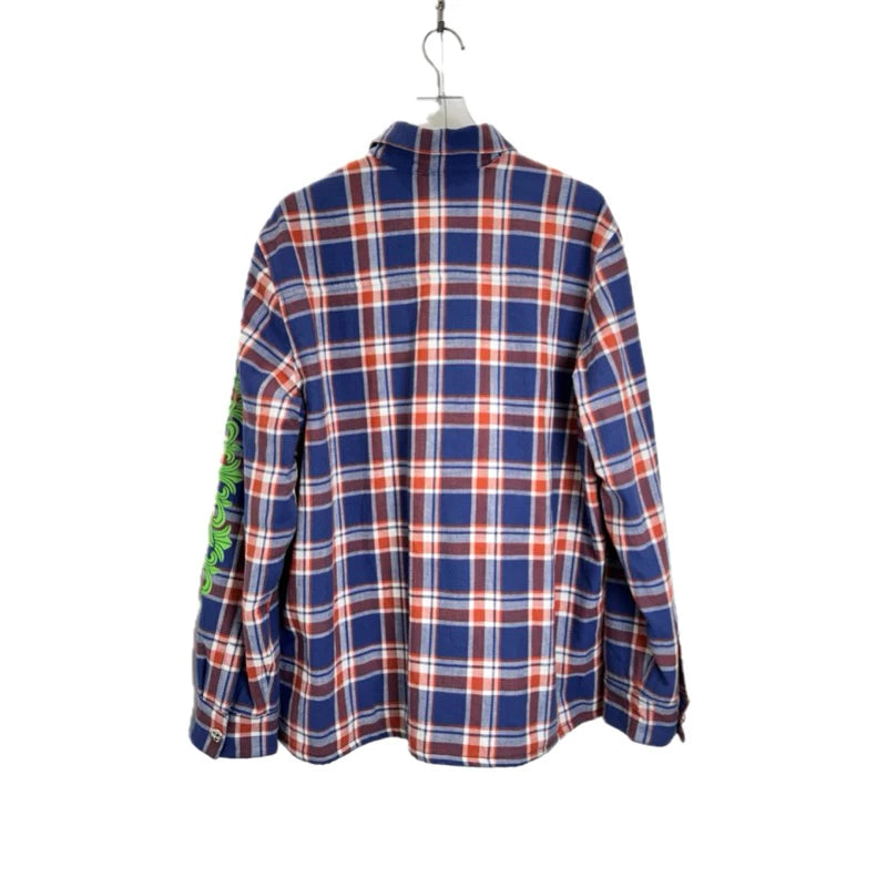 Chrome Hearts Padded Floral Flannel 925銀扣 法蘭絨 襯衫