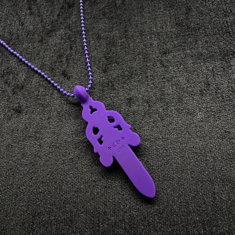 Chrome Hearts Silicon Necklace Dagger 匕首 紫色 項鍊