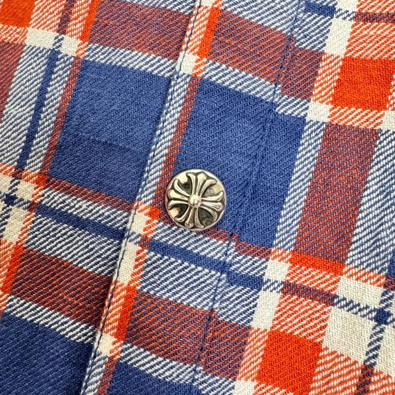 Chrome Hearts Padded Floral Flannel 925銀扣 法蘭絨 襯衫