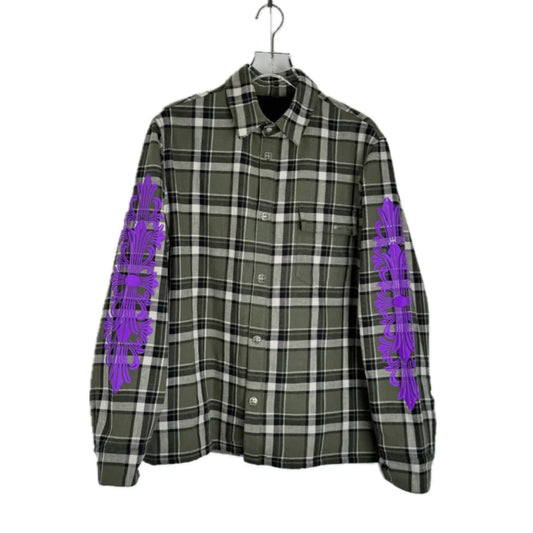 Chrome Hearts Padded Floral Flannel 925銀扣 法蘭絨 襯衫
